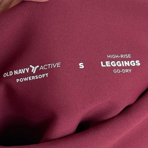 Old Navy High Rise Powersoft Side Pocket 7/8 Leggings (Scarlet Oak) - Small - Picture 6 of 13